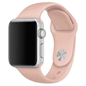 Ремешок для Apple Watch 42мм силикон, Пудровый