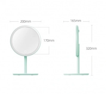 Зеркало для макияжа DOCO LED Make-up Mirror Pro, Mint Green (M002). Фото 4