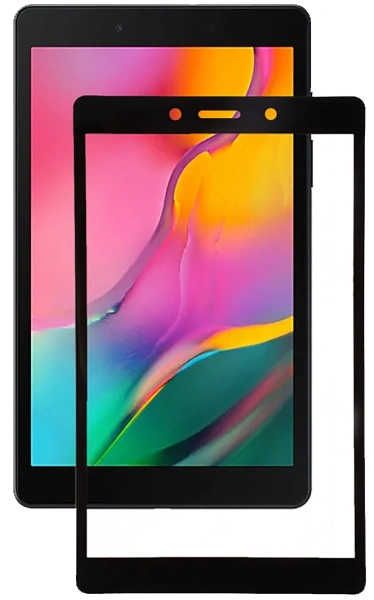 Защитное стекло для Samsung Tab A7 Lite, Чёрное. Фото 1