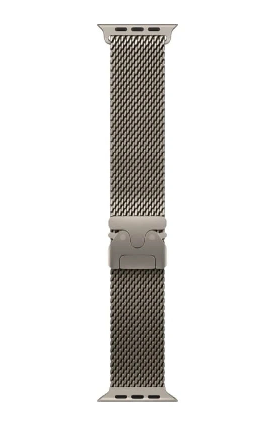 Apple Watch Ultra 3 (2025) GPS+Cellular 49mm, Natural Titanium ремешок "Titanium Milanese Loop", размер L 165–210mm (MF0E4). Фото 3