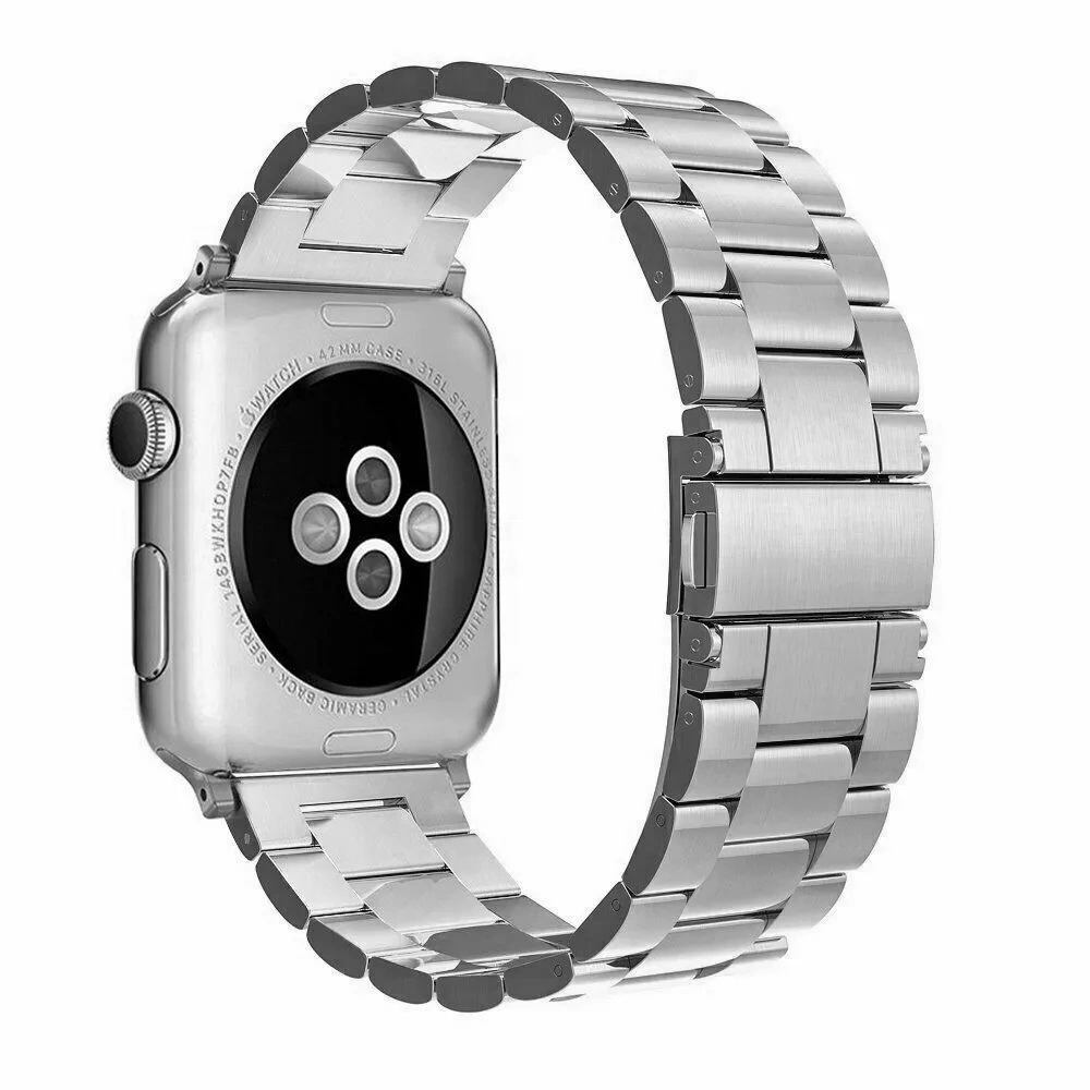 Ремешок Metal Block для Apple Watch 38/40/41/42мм, Серебристый. Фото 1
