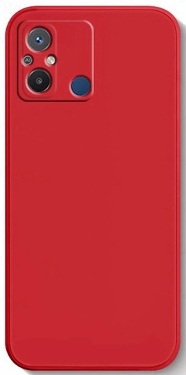 Накладка Silicone Case Logo для Redmi 12C/Poco C55, Винная. Фото 1