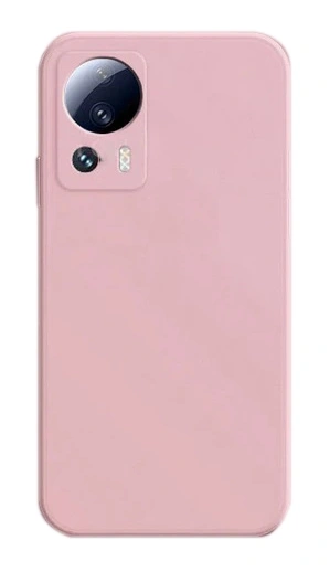 Накладка Silicone Case Logo для Xiaomi 13 Lite, Пудровая. Фото 1