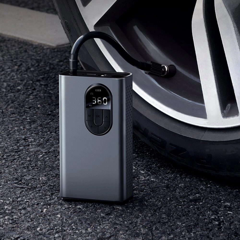 Автомобильный компрессор Baseus Energy Source Inflator Pump, Серый (CRCQB02-0A). Фото 5