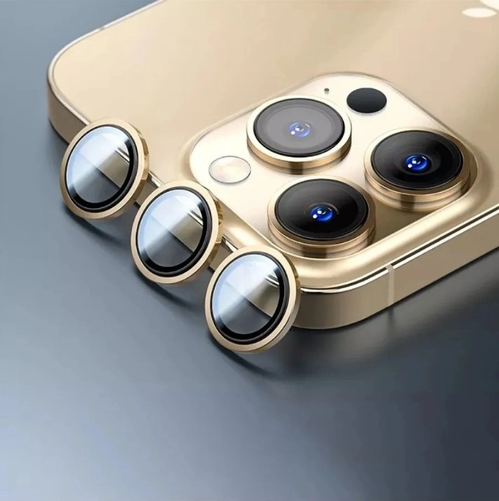Защитное стекло на камеру Wiwu для iPhone 13 Pro/13 Max Lens Guard, Gold. Фото 1