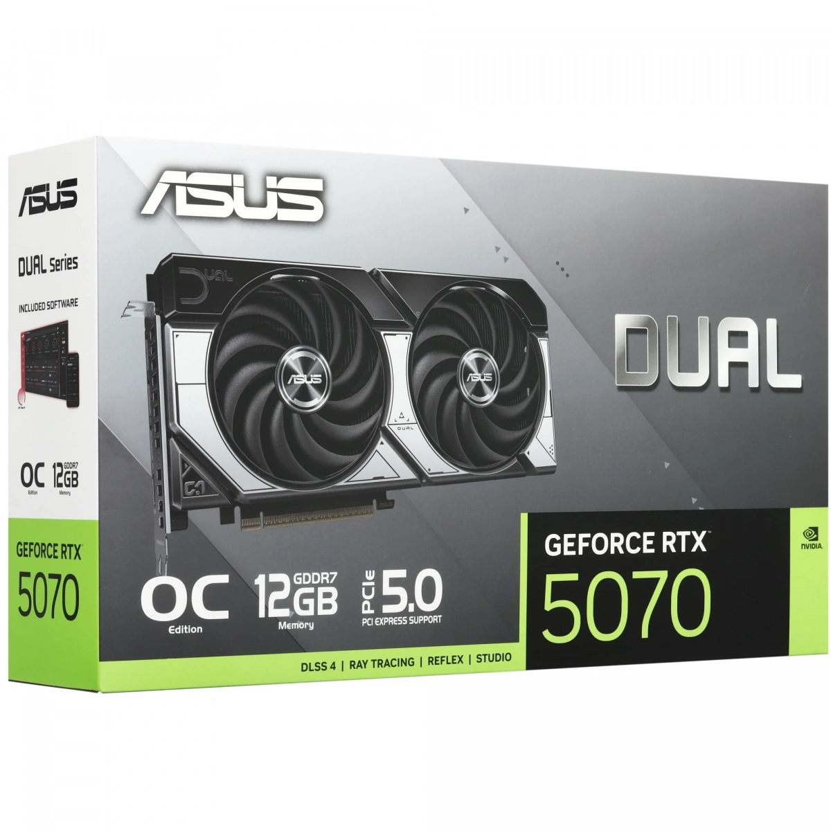 Видеокарта ASUS GeForce RTX 5070 DUAL 12Гб  GDDR7 192 bit PCIe 5.0. Фото 7