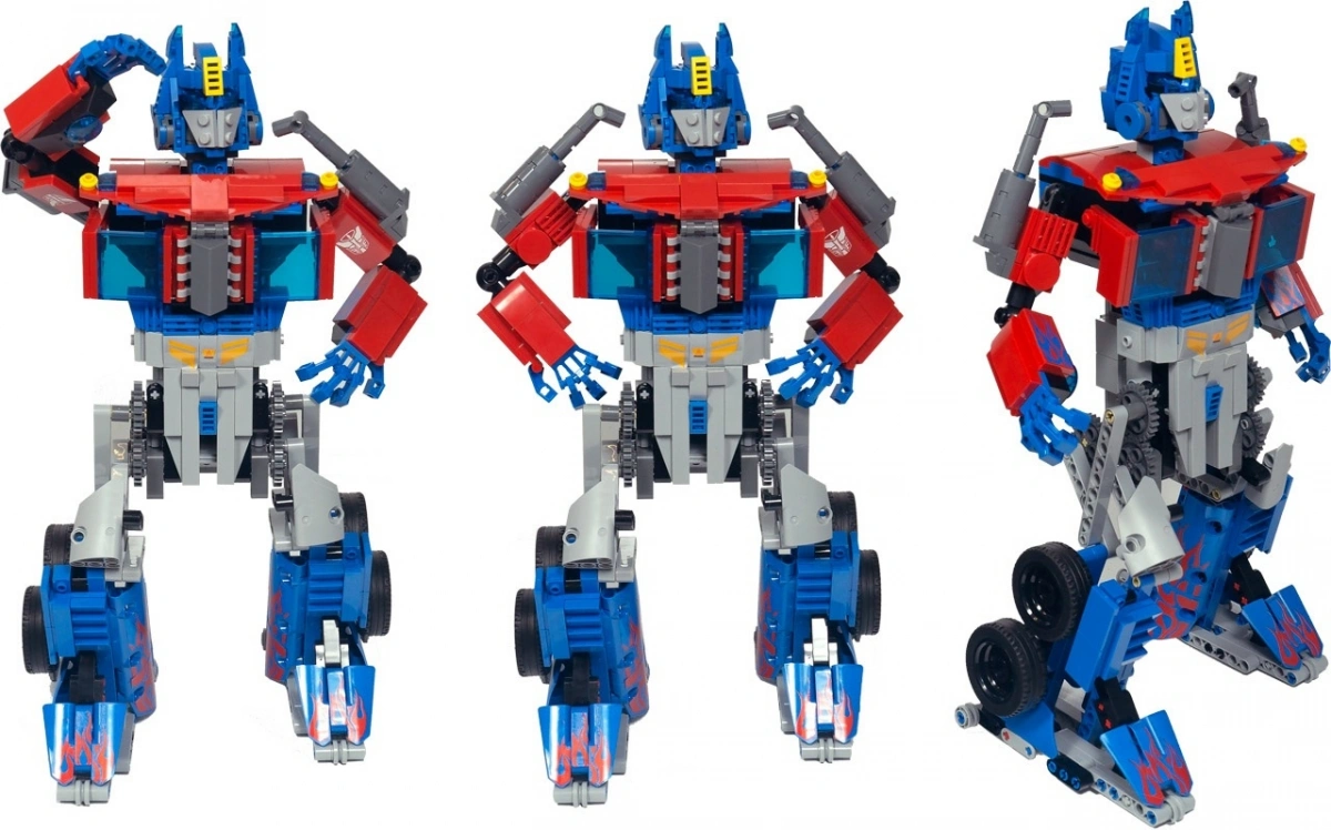 Конструктор Mould King Robot 15036. Optimus Prime, 678 деталей, пульт ДУ. Фото 4