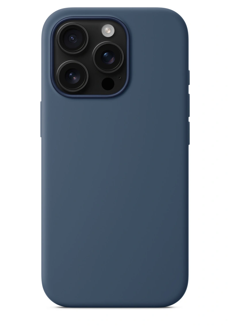 Накладка для iPhone 16 Pro Silicone Case With MagSafe, Denim. Фото 4