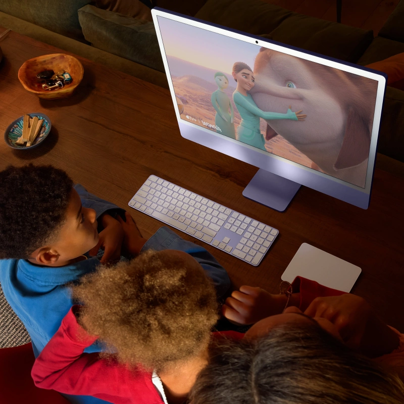 Apple iMac 24" Retina 4,5K, (MWUU3RU/A) (M4, 10C CPU, 10C GPU, 16 ГБ, 256 ГБ SSD, 2024), Silver. Фото 5