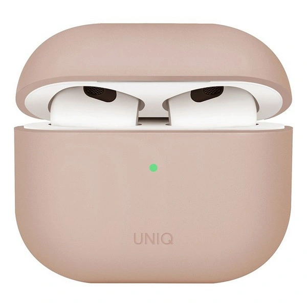 Чехол Uniq для наушников AirPods 4 LINO Liquid silicone, Pink (AIRPODS(2024)-LINOPNK). Фото 1
