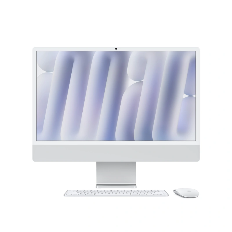 Apple iMac 24" Retina 4,5K, (MWUU3RU/A) (M4, 10C CPU, 10C GPU, 16 ГБ, 256 ГБ SSD, 2024), Silver. Фото 2