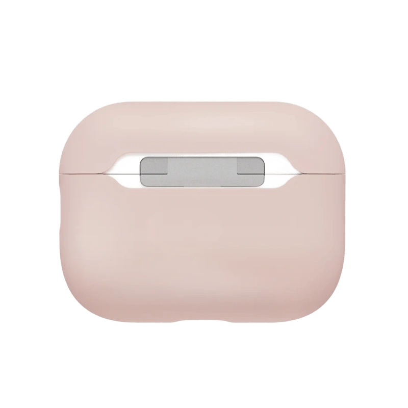 Чехол Uniq для наушников AirPods Pro 3 LINO Liquid silicone with handstrap, Charcoal Grey (AIRPODSPRO3-LINOBLPINK). Фото 4