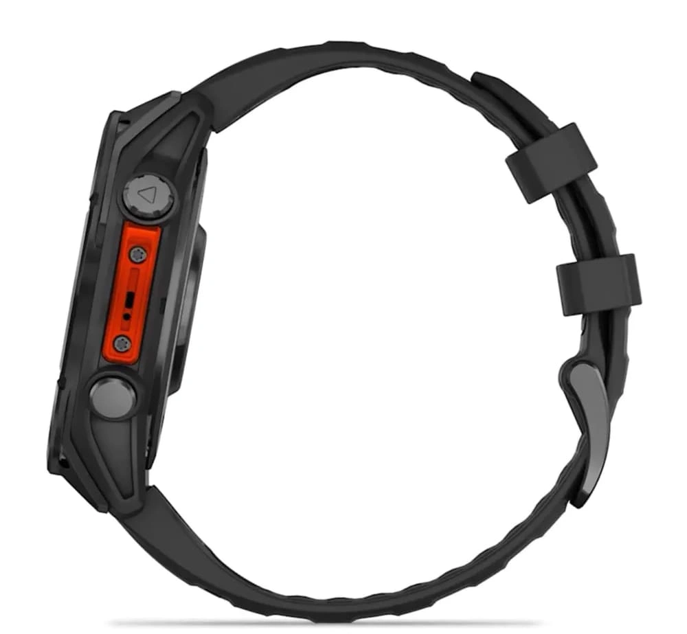 Умные часы Garmin Fenix 8 47mm, Sapphire, Carbon Gray DLC Titanium with Black/Pebble Gray Silicone Band. Фото 9