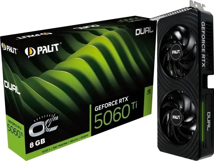 Видеокарта Palit GeForce RTX 5060 Ti Dual 8Гб GDDR7 128 bit PCIe 5.0. Фото 5
