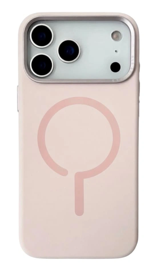 Накладка Bucksuiti Silicone Case MagSafe для iPhone 17 Pro, Пудровая. Фото 1