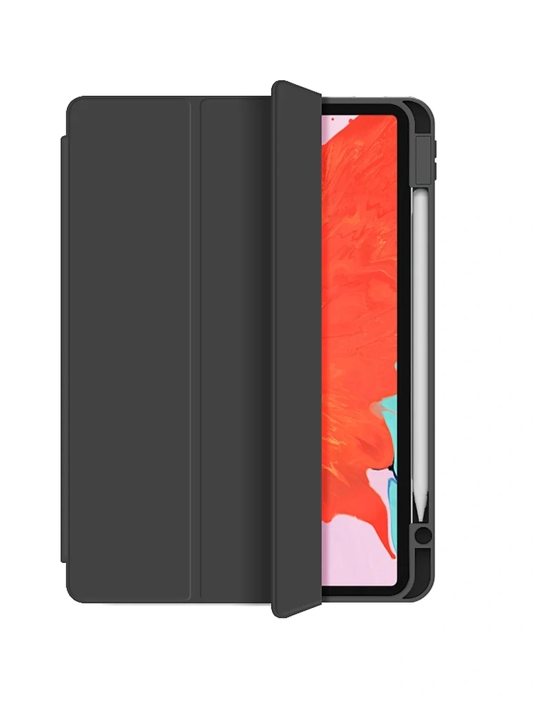 Чехол Wiwu Protective Case With pencil holder для iPad 10.9" 10gn (2022) /  iPad 11" A16 (2025), Чёрный. Фото 1