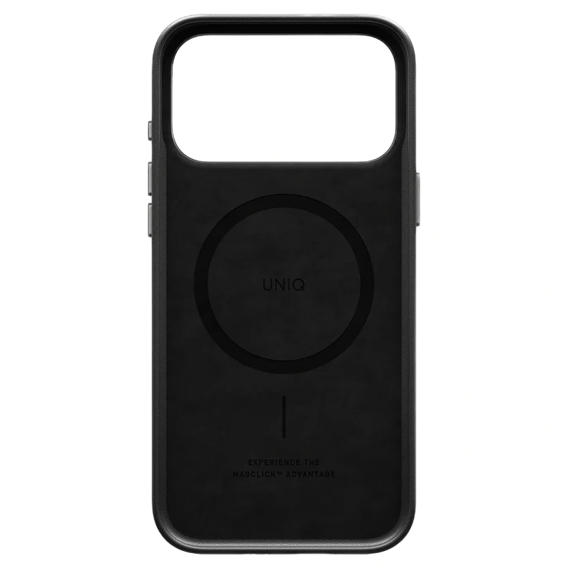 Накладка Uniq для iPhone 18 Pro Max / iPhone 17 Pro Max Lyden DS Vegan Leather Case (MagSafe), Dallas Black (IP6.9P(2026)-LYDMDBLK). Фото 5