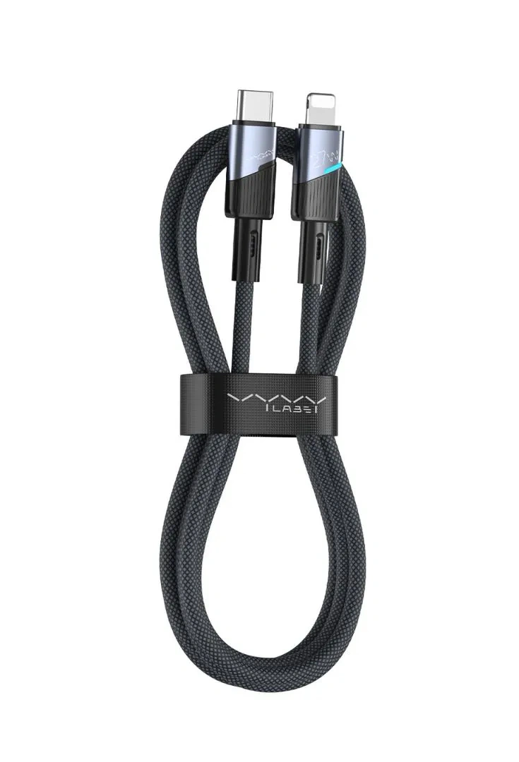 Кабель Vyvylabs Superb Series Fast Charging Cable Type-C to iP 27Вт, 2м, Серый (VCJLCL2-GY). Фото 1