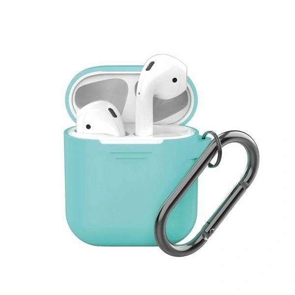 Чехол Silicone Case для наушников AirPods 2, Mint Green. Фото 1