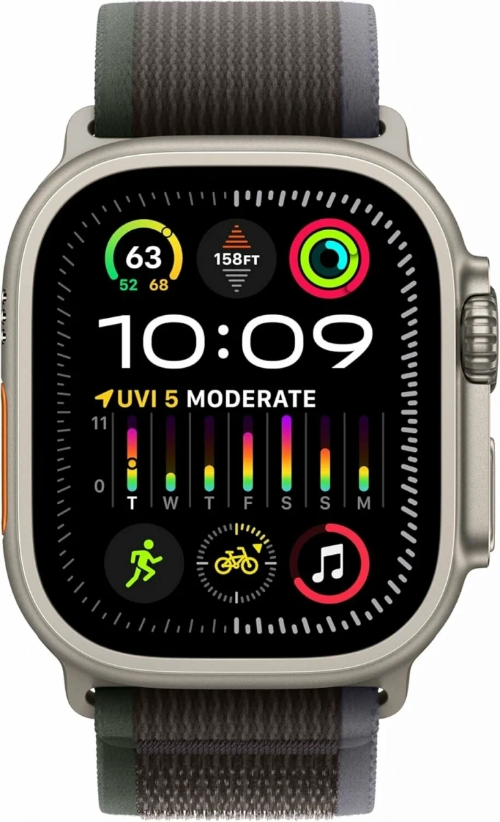 Умные часы Apple Watch Ultra GPS+Cellular 49mm Natural Titanium (Уцененный товар). Фото 2