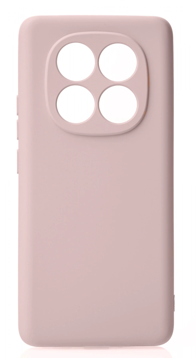 Накладка Silicone Case для Redmi Note 14 Pro Plus 5G, Пудровая. Фото 1