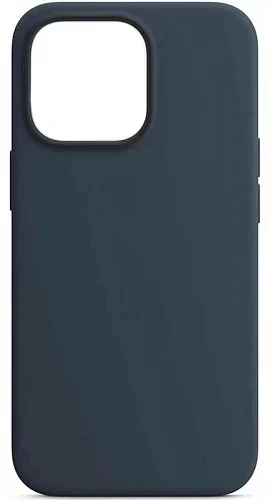 Накладка Silicone Case для iPhone 16 Pro, Тёмно-синяя. Фото 1