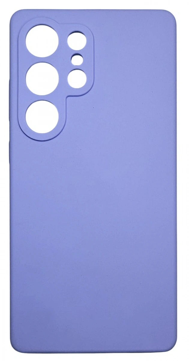 Накладка Silicone Case для Samsung Galaxy S25 Ultra, Лиловая. Фото 1