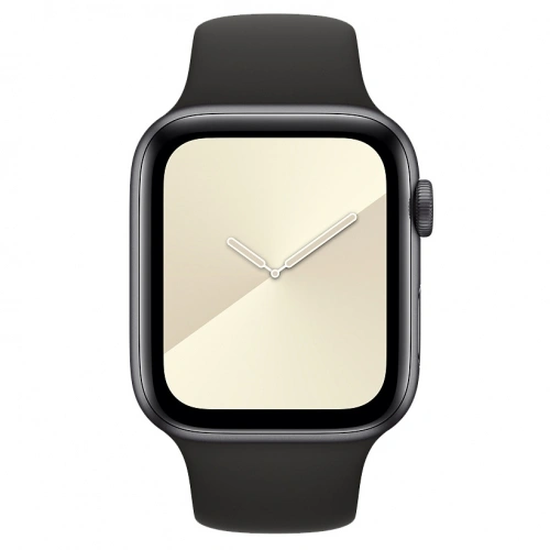 Ремешок силиконовый для Apple Watch 38/40/41/42мм, Чёрный. Фото 3