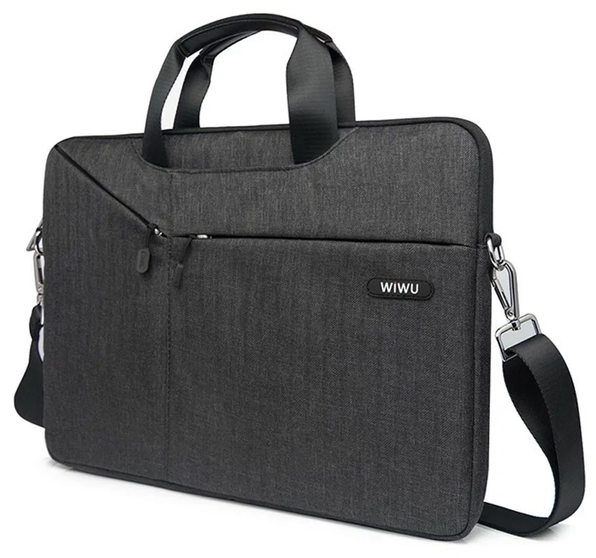 Сумка для ноутбука Wiwu Gent Business Handbag 15.6", Чёрный. Фото 1