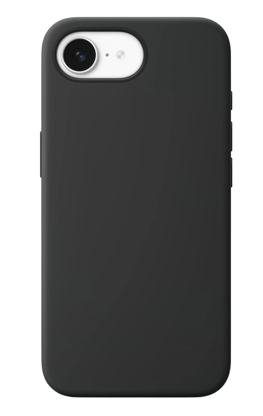 Накладка Silicone Case для iPhone 16e, Чёрная. Фото 1