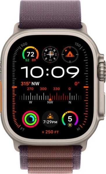 Apple Watch Ultra 2 GPS+Cellular 49mm, ремешок "Indigo Alpine Loop" размер M 145-190 mm (MRET3). Фото 2