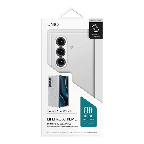 Чехол Uniq для Samsung Galaxy Z Fold7 LifePro Xtreme (MagSafe), Clear (GZFOLD7HYB-LPRXMCLR). Фото 2