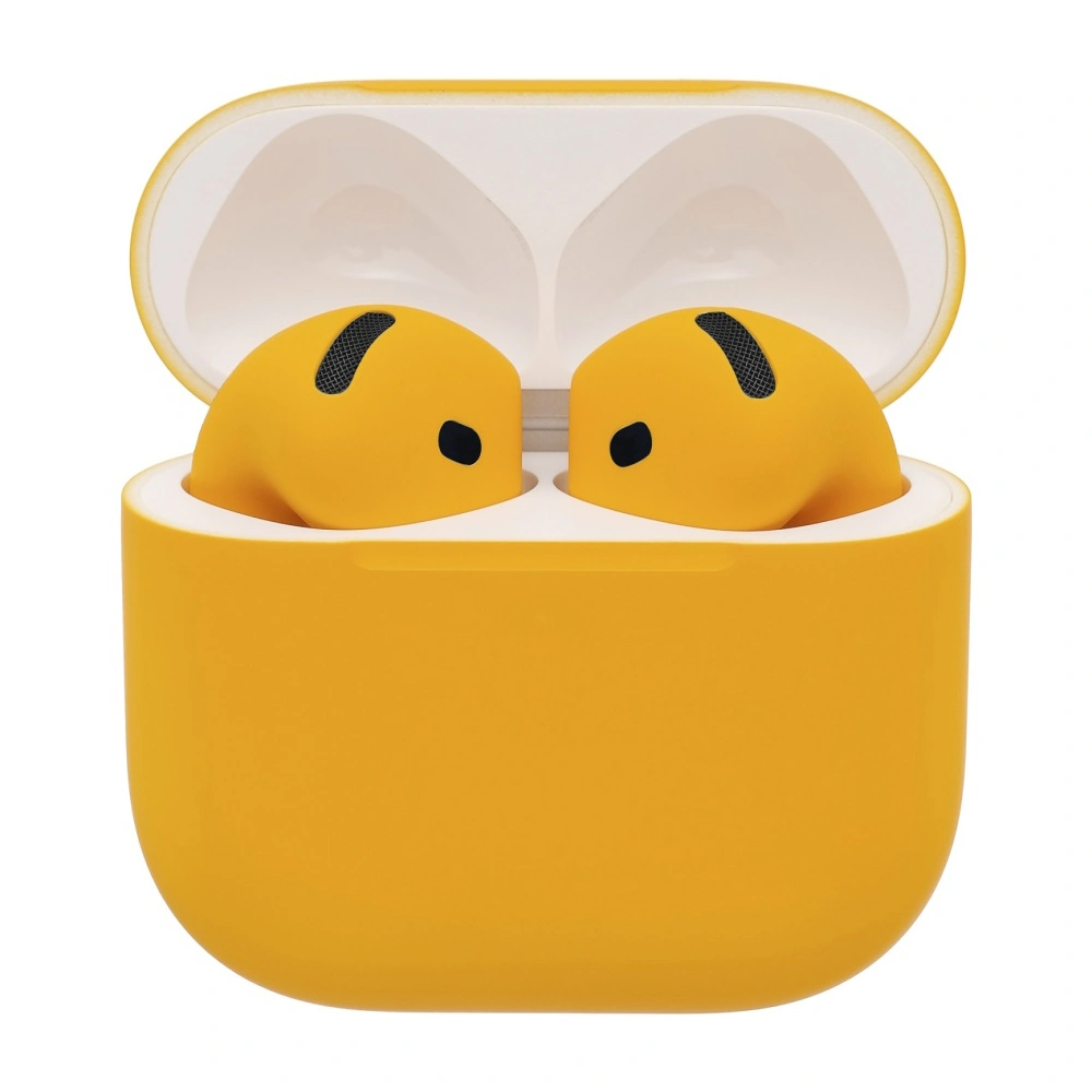 Беспроводные наушники Apple AirPods 4 ANC Color с шумоподавлением (Жёлтый матовый). Фото 1