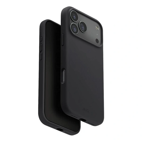 Накладка Uniq для iPhone 17 Pro Max LINO (Magsafe), Тёмно-серый (IP6.9P(2025)-LINOMCGRY). Фото 1