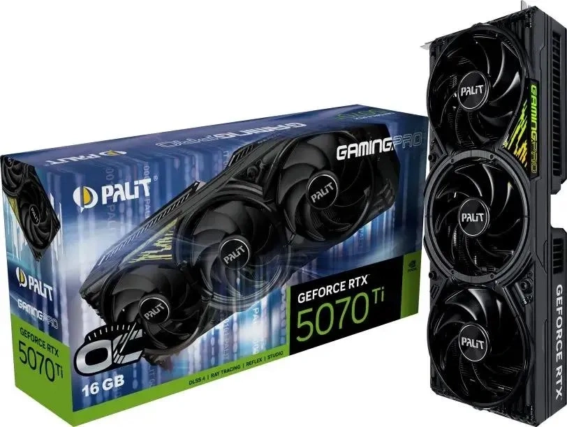 Видеокарта Palit GeForce RTX 5070 Ti GamingPro 16Гб GDDR7 256 bit PCIe 5.0. Фото 7