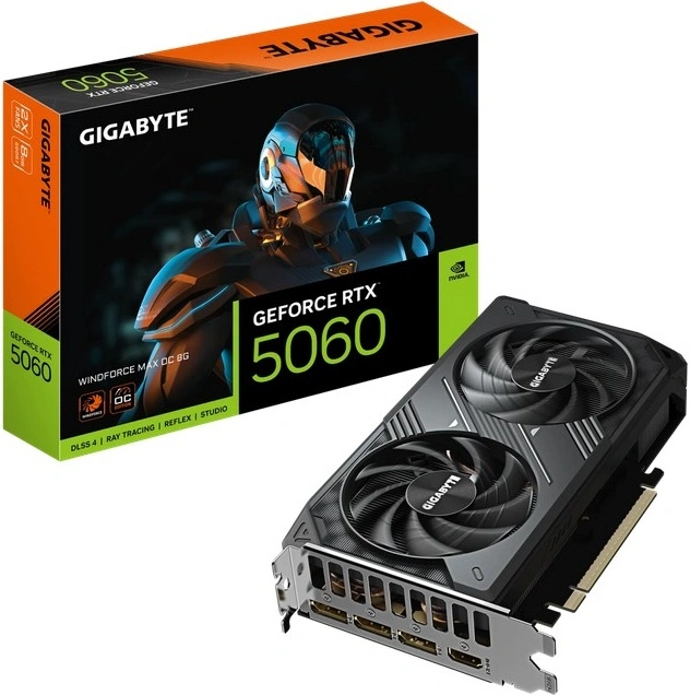 Видеокарта Gigabyte GeForce RTX 5060 WINDFORCE MAX OC 8GB GDDR7 128 bit PCIe 5.0. Фото 7