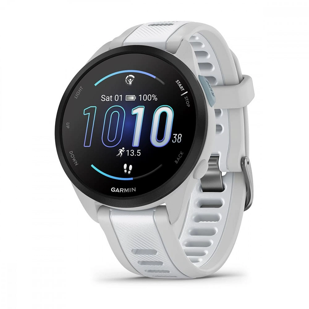 Умные часы Garmin Forerunner 165 Amoled Mist Gray/Whitestone. Фото 1