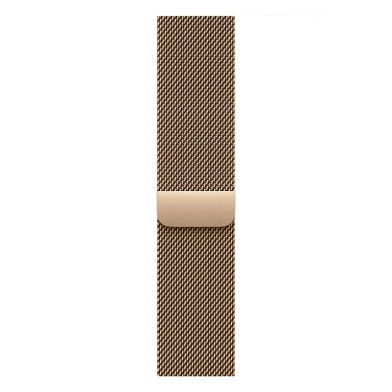 Apple Watch Series 11 GPS + Cellular, 46 мм, Gold Titanium, Миланская петля "Gold", M/L (MFD84). Фото 3