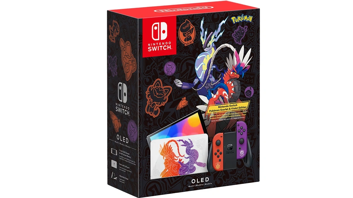Игровая консоль Nintendo Switch OLED 64Gb, Pokémon Scarlet & Violet Edition. Фото 6