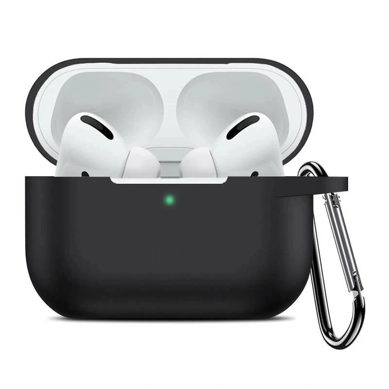 Чехол Silicone Case для наушников AirPods Pro 2, Black. Фото 1