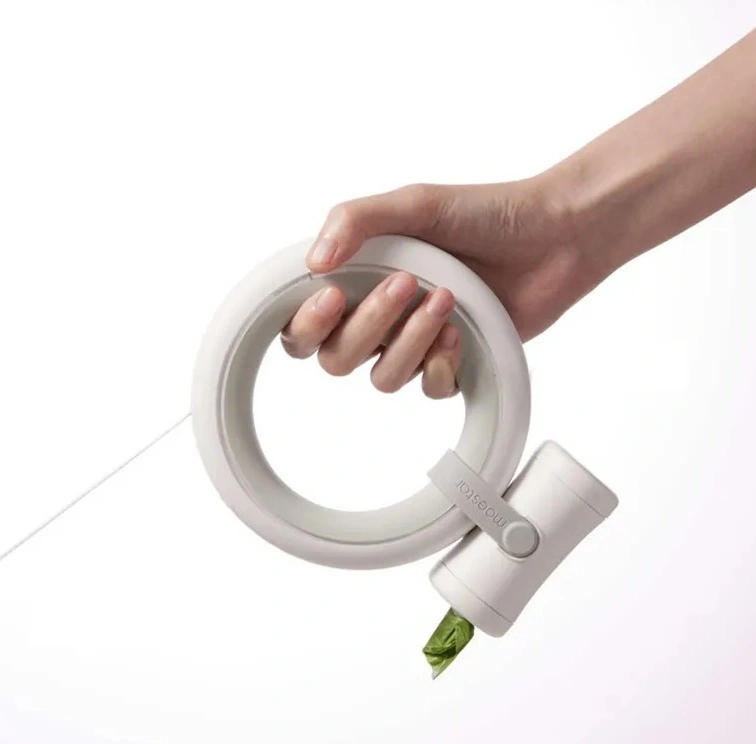 Контейнер с пакетами Moestar GO! Pet Poop Bag Holder для выгула собак, Белый (MS0090004). Фото 5