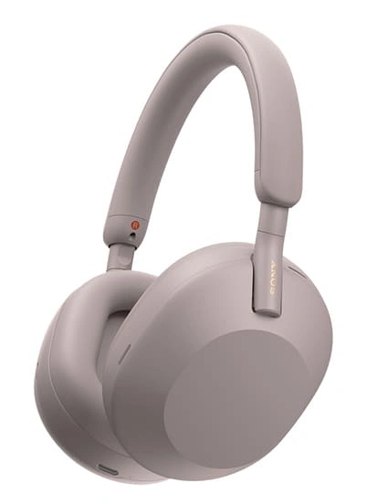 Беспроводные наушники Sony WH-1000XM5/PM с шумоподавлением, Розовые. Фото 1