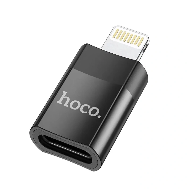 Переходник Hoco UA17 OTG Lightning to Type-С, Чёрный. Фото 6