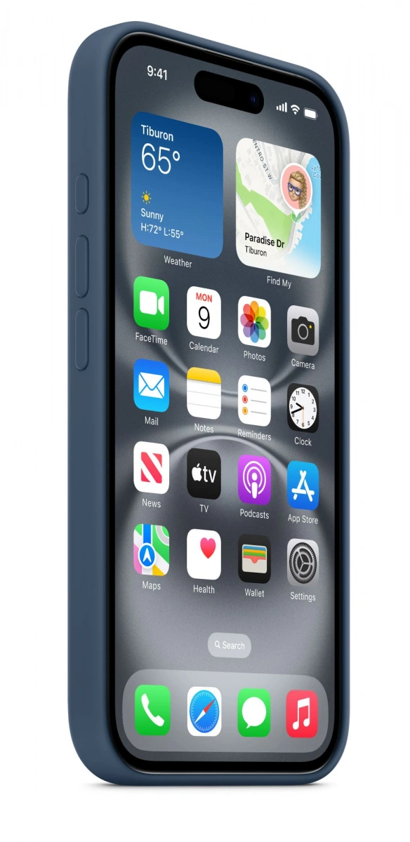 Накладка Silicone Case With MagSafe для iPhone 16, Denim. Фото 2