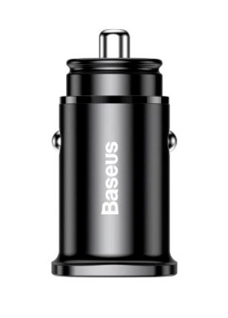 Автомобильное зарядное устройство Baseus Square metal A+C 30W PPS, Чёрное (CCALL-AS01). Фото 3