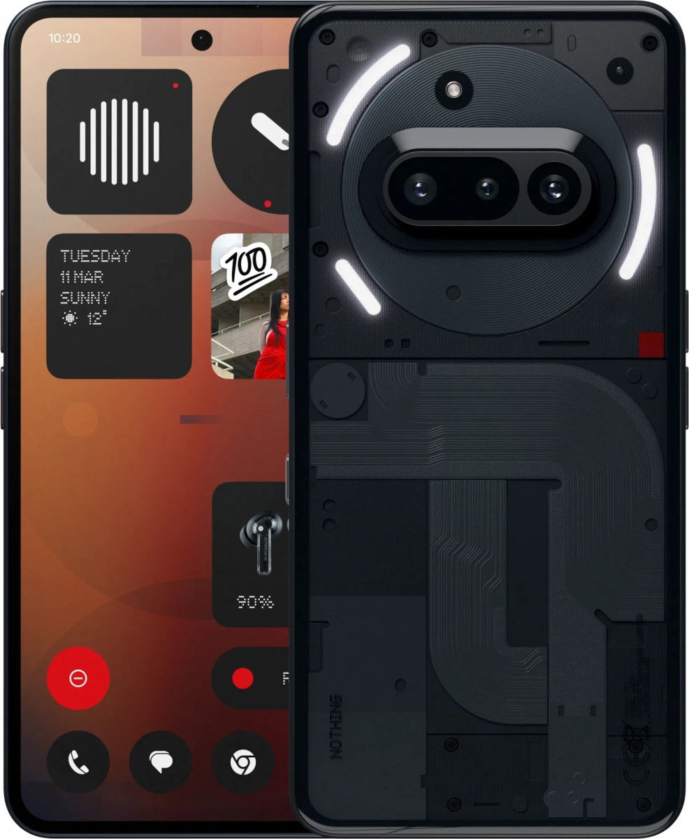 Смартфон Nothing Phone (3A) 12/256Гб, Чёрный. Фото 1