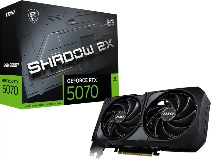 Видеокарта MSI GeForce RTX 5070 SHADOW 2X OC 12Гб GDDR7 192 bit PCIe 5.0. Фото 5