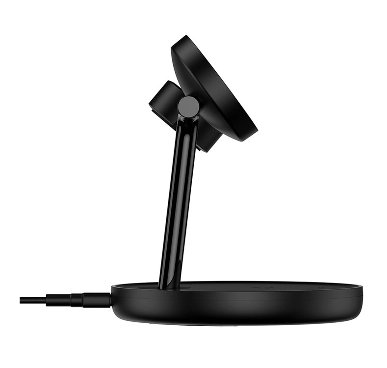 Беспроводное зарядное устройство Baseus Wireless Charger Swan 3-in-1 20W, Чёрное (WXTE000101). Фото 4