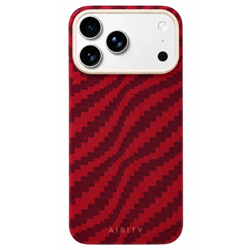 Накладка AIRITY для iPhone 17 Pro Max Bamboo Shadow Orient (MagSafe), Claret Red. Фото 1
