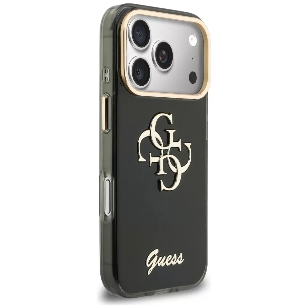 Накладка Guess для iPhone 18 Pro / 17 Pro IML 4G Big and Script metal logo & Cam Hard, Black (GUHCP18L5HC4MLSK). Фото 4